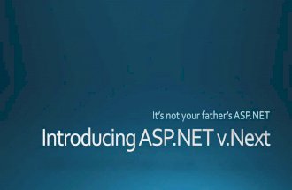 Introducing ASP.NET vNext