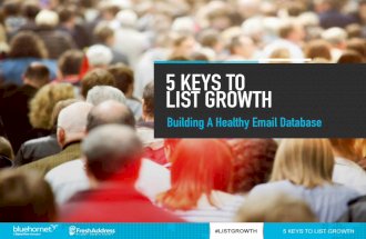 Five Keys to List Growth: Building a Healthy Database