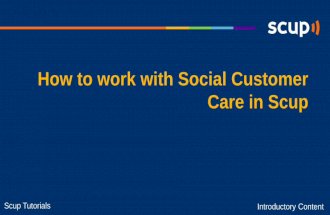 [Scup] Tutorial: How to work with Social Customer Care in Scup