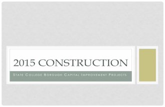 2015 State College Borough Construction Projects