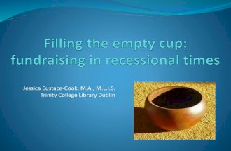 Jessica EustaceCook 'Filling the empty cup, fundraising in recessional times'