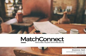 MatchConnect Pitch Deck (Startup Victoria)