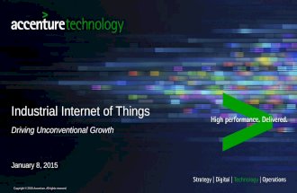 Industrial Internet of Things by Edy Liongosari of Accenture