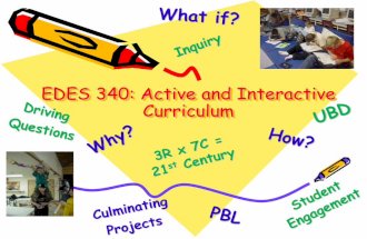 Topic 1: Why Active Curriculum?