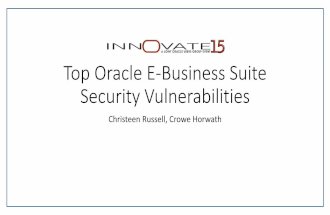 Learn About the Top Oracle E-Business Suite Security Vulnerabilities
