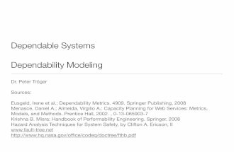 Dependable Systems - Structure-Based Dependabiilty Modeling (6/16)