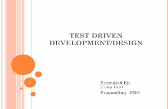 TDD (Test Driven Design)