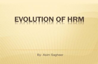 Evolution of Human Resource Management (HRM)
