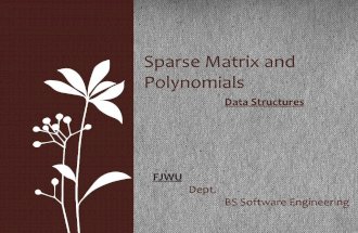 Sparse Matrix and Polynomial