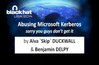 Abusing Microsoft Kerberos - Sorry you guys don’t get it