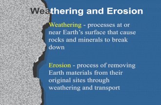 Weathering and erosion introduction