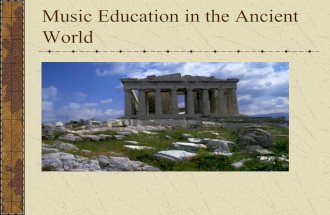 An Overview of Music Education in the Ancient World