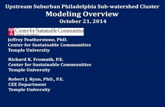 Upstream Suburban Philadelphia Sub-Watershed Cluster Modeling Overview