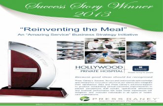Success Story 2013 - Hollywood Private Hospital - Reinventing the Meal