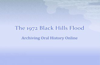 The 1972 Black Hills Flood: Archiving Oral History on the Web