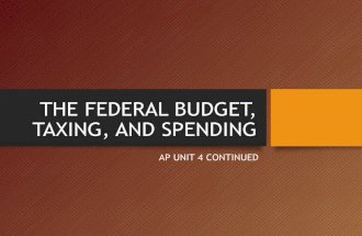 AP Federal Budget, Taxing, and Spending