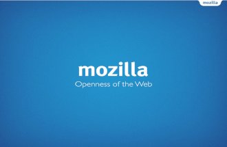 Mozilla - Openness of the Web
