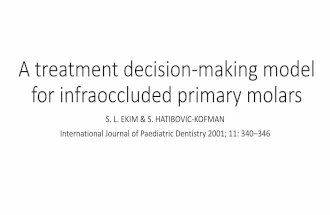 A treatment decision making model for infraoccluded primary molars
