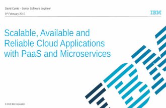 Scalable, Available and Reliable Cloud Applications with PaaS and Microservices