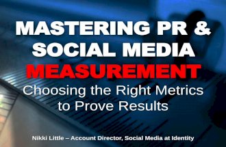 Mastering PR & Social Media Measurement: Choosing the Right Metrics to Prove Results