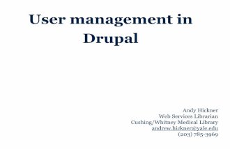Introduction to user management in Drupal