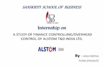 MRP report on Alstom T&D India ltd. PPT