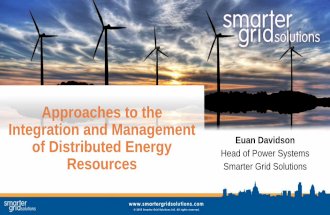 Approaches to the Integration and Management of Distributed Energy Resources
