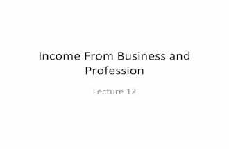 Lecture 12   income from business and profession
