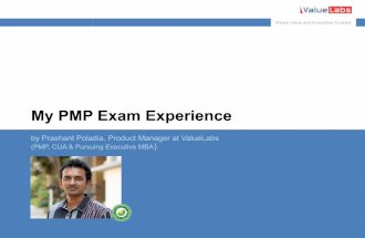 PMP Exam Preparation Experience by Prashant Poladia