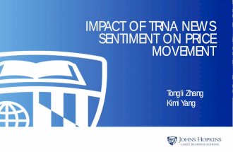 Extended Research of TRNA News Sentiment