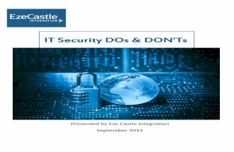 IT Security Do's and Dont's