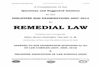 Remedial law (2007 2013)