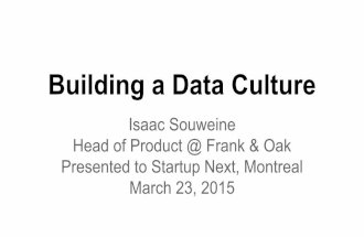Building Data Culture