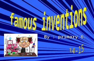 Famous inventions