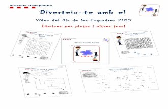 Llibret d'activitats infantils Vídeo de les Esquadres 2015