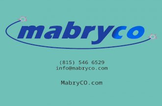 Mabryco Marketing for Cosmetic Surgeons PowerPoint