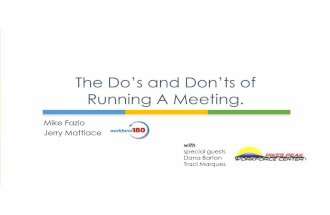 NAWDP Do's and Dont's of Running A Meeting-  MIKE FAZIO