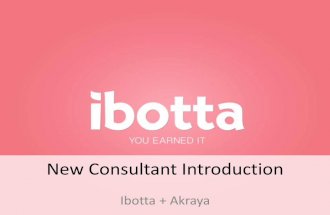 Ibotta New Consultant Introduction