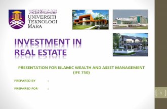 Investment in real estate and propert