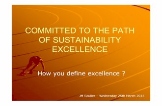 Committed to the path of sustainability Excellence with EFQM