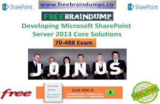 Developing microsoft share point server 2013 core solutions 70 488 Exam Dumps