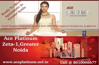 Ace platinum - Ready To Move Apartments In Greater Noida