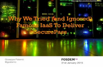 Why We Tried (and Ignored) Famous IaaS To Deliver SecurePass
