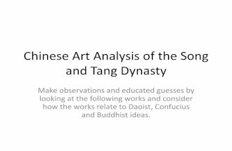 Chinese art analysis of the song and tang