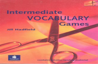 Intermediate vocabulary games