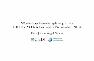 Workshop Interdisciplinar 23oct4nov 2014 CIEDI