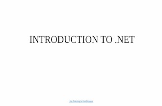 Introduction to .net