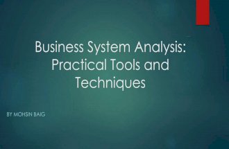 Business System Analysis Practical Toolkit