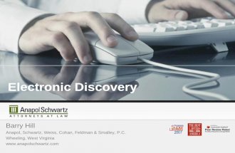 Electronic Discovery and Other Electronic Communications