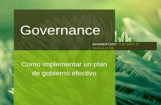 Presentación evento governance v1.5